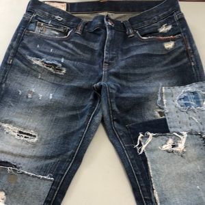 RARE Polo Ralph Lauren Tompkins skinny distressed jeans size 29